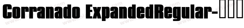 Corranado ExpandedRegular字体转换